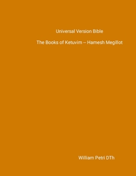 Paperback UVB -- The Books of Ketuvim: Hamesh Megillot Book