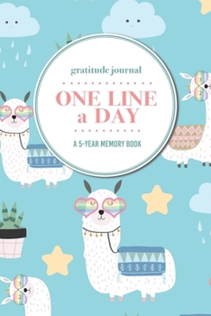 Gratitude Journal | One Line a Day | A 5-Year Memory Book: 5-Year Gratitude Journal | 5-Year Diary | Cactus Notebook for Keepsake Memories and Journaling