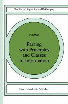 Paperback Parsing with Principles and Classes of Information Book