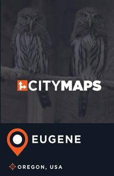 Paperback City Maps Eugene Oregon, USA Book