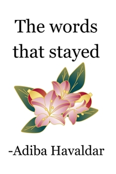 Paperback The words that stayed. Book