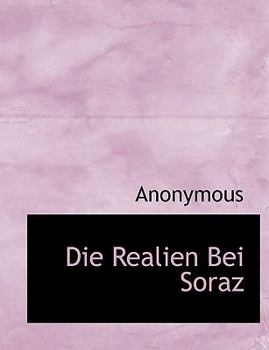 Hardcover Die Realien Bei Soraz Book