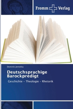 Paperback Deutschsprachige Barockpredigt [German] Book