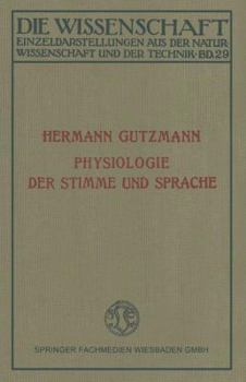 Paperback Physiologie Der Stimme Und Sprache [German] Book