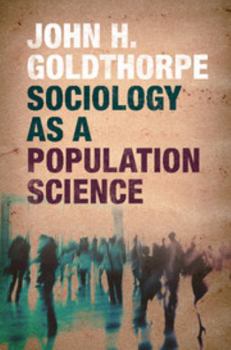 Hardcover Sociology as a Population Science Book