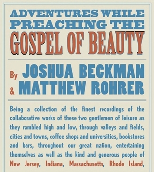 Audio CD Adventures While Preaching the Gospel of Beauty Book