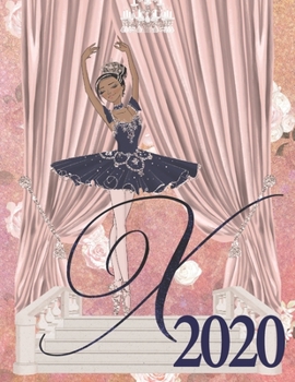2020 Weekly Planner - Ballerina Princess Monogram Initial Letter “X”: dark skin ballet tutu toe shoes 12-Month Large Print Letter-Sized A4 Schedule ... in USA (2020 Ballerina Princess Dark Skin)
