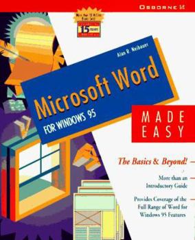 Paperback Microsoft Word for Windows 95 Made Easy: The Basics and Beyond! Book