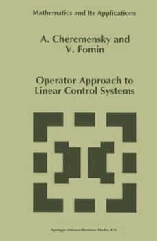 Paperback Operator Approach to Linear Control Systems Book