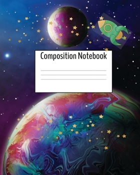 Paperback Composition Notebook: Space Journal Book