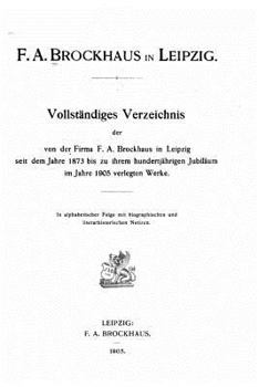 Paperback F.A. Brockhaus in Leipzig - Vollständiges Verzeichnis [German] Book