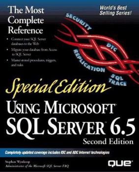 Paperback Special Edition Using Microsoft SQL Server 6.5 [With *] Book