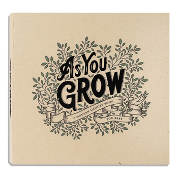 Hardcover As You Grow: A Modern Memory Book for Baby Book