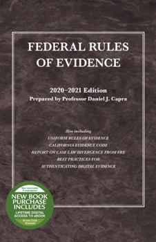 Paperback Federal Rules of Evidence, with Faigman Evidence Map, 2020-2021 Edition (Selected Statutes) Book