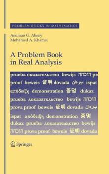 Hardcover A Problem Book in Real Analysis Book