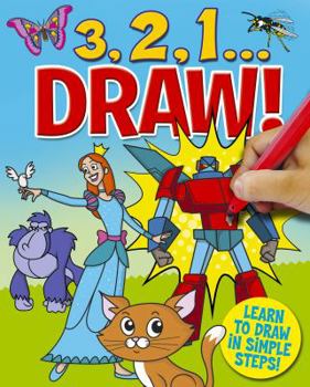 Paperback 3, 2, 1...Draw! Book