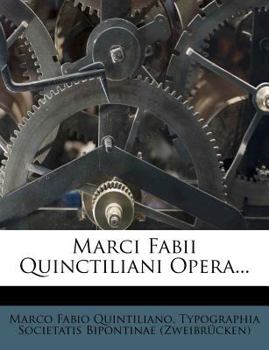 Paperback Marci Fabii Quinctiliani Opera... [Latin] Book