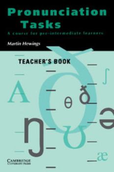 Paperback Pronunciation Tasks: A Course for Pre-Intermediate Learners Book