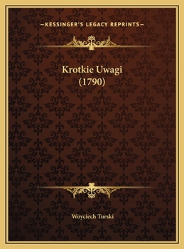 Hardcover Krotkie Uwagi (1790) [Polish] Book