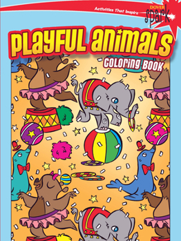 Paperback Spark Playful Animals Coloring Book