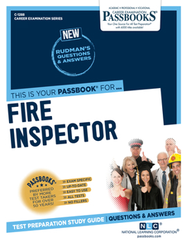 Paperback Fire Inspector (C-1288): Passbooks Study Guide Volume 1288 Book