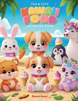 Fun & Cute Kawaii Food Coloring Book For kid's: Adorable Coloring And Simple Pages Featuring Kawaii Animals, Quick Bites, And Sweet Delights For Kids