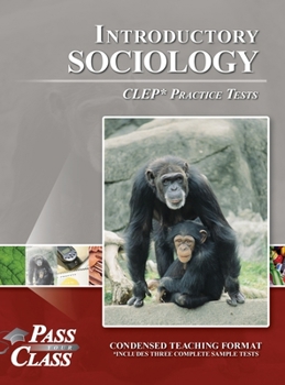 Hardcover Introductory Sociology CLEP Practice Tests Book