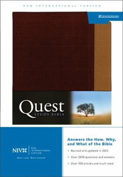 Imitation Leather Quest Study Bible-NIV-Personal Size Book