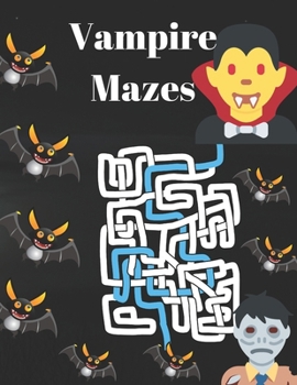 Paperback Vampire Mazes: Kids Activity Book