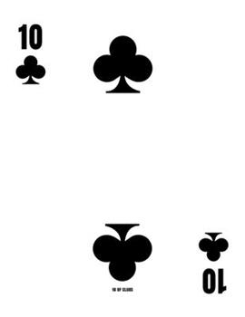 Paperback 10 Of Clubs: Poker Card 5x5 Graph Paper Notebook With .20" x .20" Squares For Work, Home Or School. 8.5 x 11 Notepad Journal For Ma Book