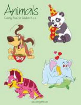 Paperback Animals Coloring Book for Toddlers 3 & 4 Book