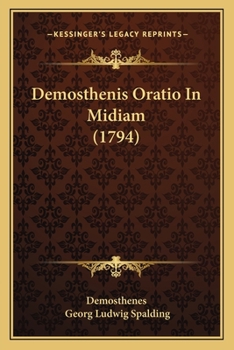 Paperback Demosthenis Oratio In Midiam (1794) [Latin] Book