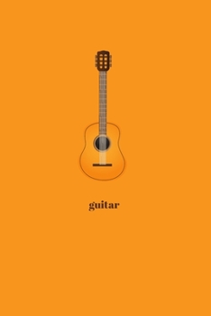 Guitar: Minimal Design Lined Practice Journal 6” x 9” 120 pages