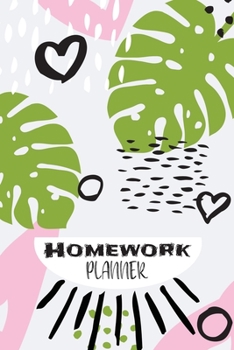 Homework Planner: Assignment Planner for Student Daily Tracker, Schedule Organizer, Reminder and Study Planner for School and College Perfect Gift v1
