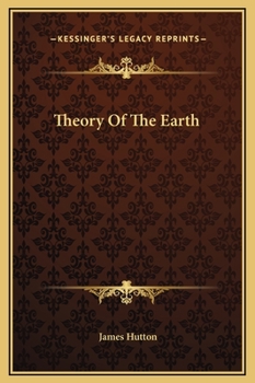 Hardcover Theory Of The Earth Book