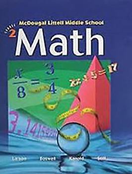 Paperback McDougal Littell Middle School Math: Preparation for MS Math (Student) Book 2 Book