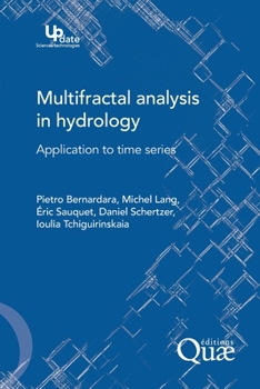 Paperback Multifractal analysis in hydrology: Application to time series Book