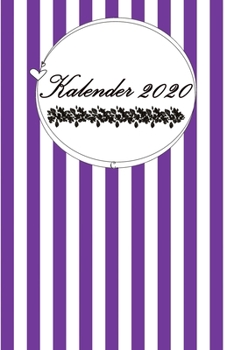 Kalender 2020: SCH�NE GESCHENKIDEE // Taschenkalender zum ausf�llen 150 Seiten // lila // 6x9 (15,20cm x 22,80cm) Wundersch�nes Softcover gl�nzend / undatiert / Jeder Tag eine eigene Seite - Schreibwa