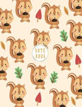 Notebook: Chipmunk on brown cover and Dot Graph Line Sketch pages, Extra large (8.5 x 11) inches, 110 pages, White paper, Sketch