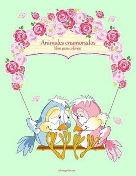 Paperback Animales enamorados libro para colorear 1 [Spanish] Book