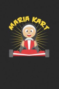 Paperback Maria kart: 6x9 Kart Racing - blank with numbers paper - notebook - notes Book