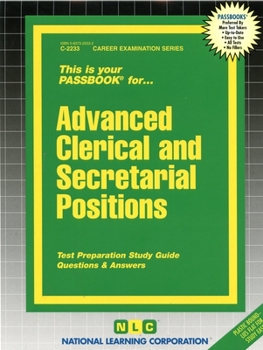 Spiral-bound Advanced Clerical and Secretarial Positions Book