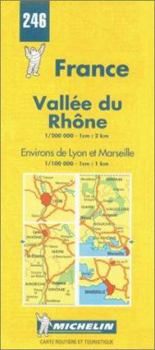 Map Michelin Vallee du Rhone (Rhone Valley), France Map No. 246 [French] Book
