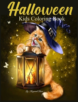 Paperback Halloween Kids Coloring Book: 30 Cute Halloween Illustrations to Color for Children Ages 1-5 Book