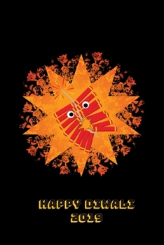 Happy Diwali 2019: Thoughtful Diwali Gift, Lined Blank Notebook, Mandala Back Cover, 6 x 9, 120 White Color Pages, Matte Finish Cover