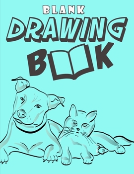 Paperback Blank Drawing Book: Blank Sketchbook For Kids Cartoon Drawing Books Blank Doodle Book & Sketch Journal: : Blank Sketchbook For Kids Cartoo Book