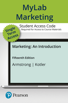 Printed Access Code Mylab Marketing with Pearson Etext--Access Card--For Marketing: An Introduction Book