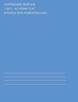 Paperback 185-8pwn: Storyboard Notebook - 8 Panels with Narration Book