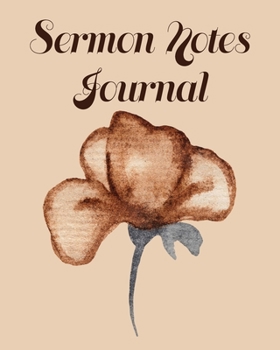 Sermon Notes Journal: An Inspirational Worship Notebook