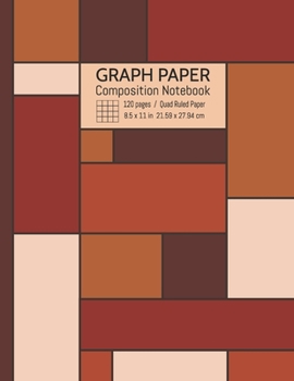 Graph Paper Composition Notebook: Grid Paper Notebook, Quad Ruled 4x4 (4 squares per inch) - 120 numbered pages in large size 8.5x11"